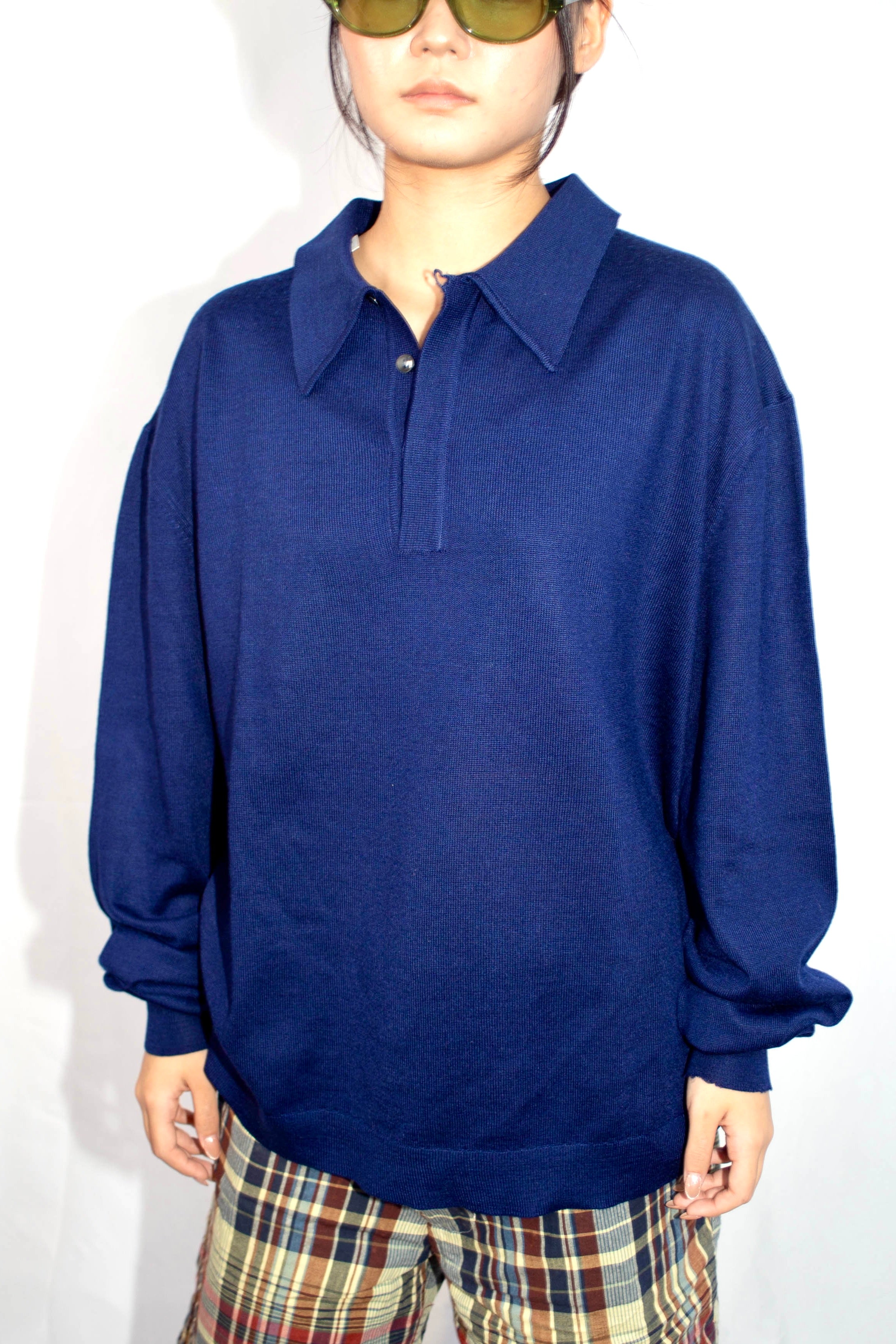Knit Polo - Navy