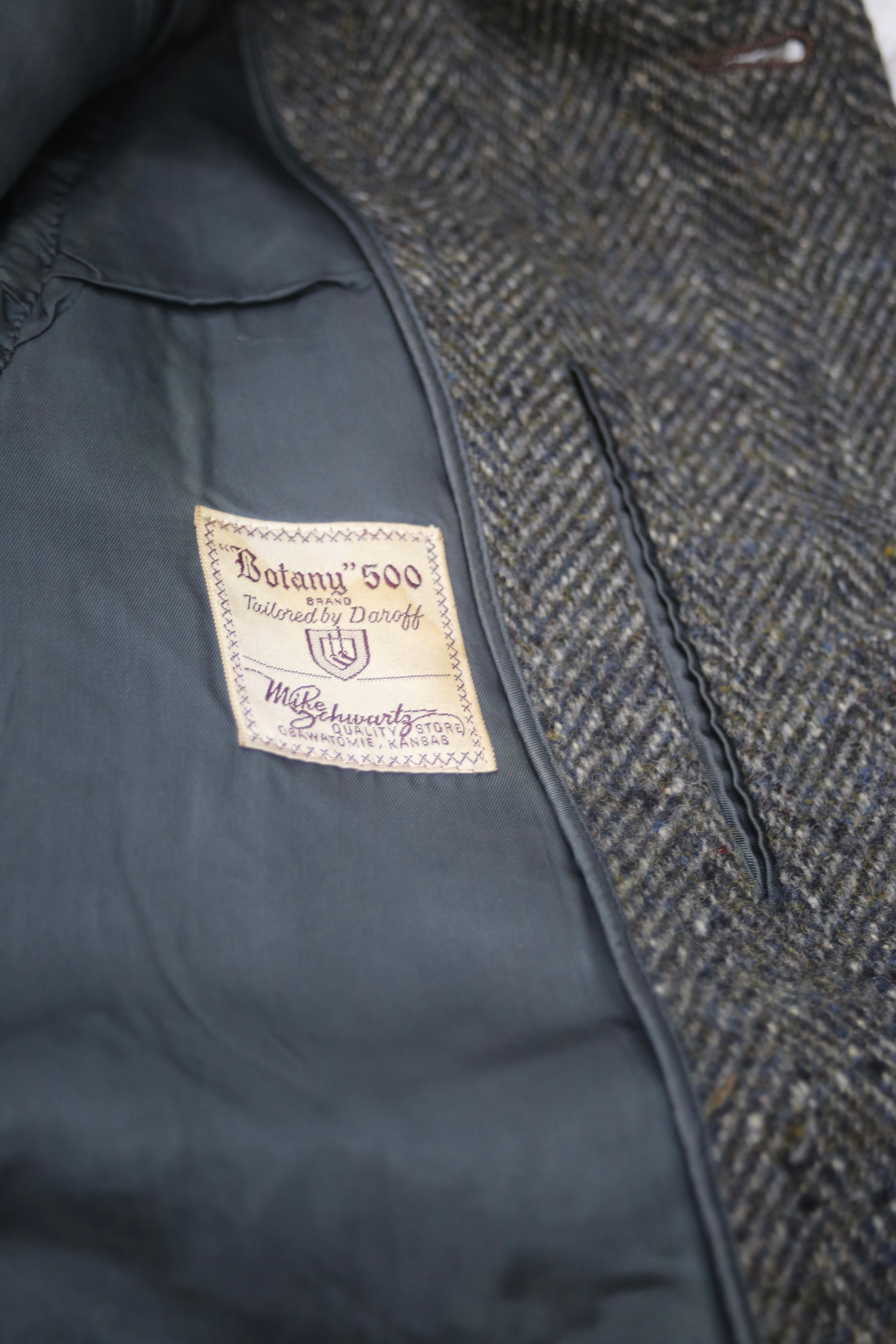 Wool Tweed Coat Grey