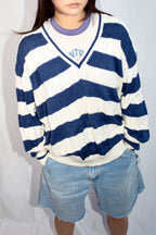 [Christian Dior SPORTS] V-Neck Border Sweater