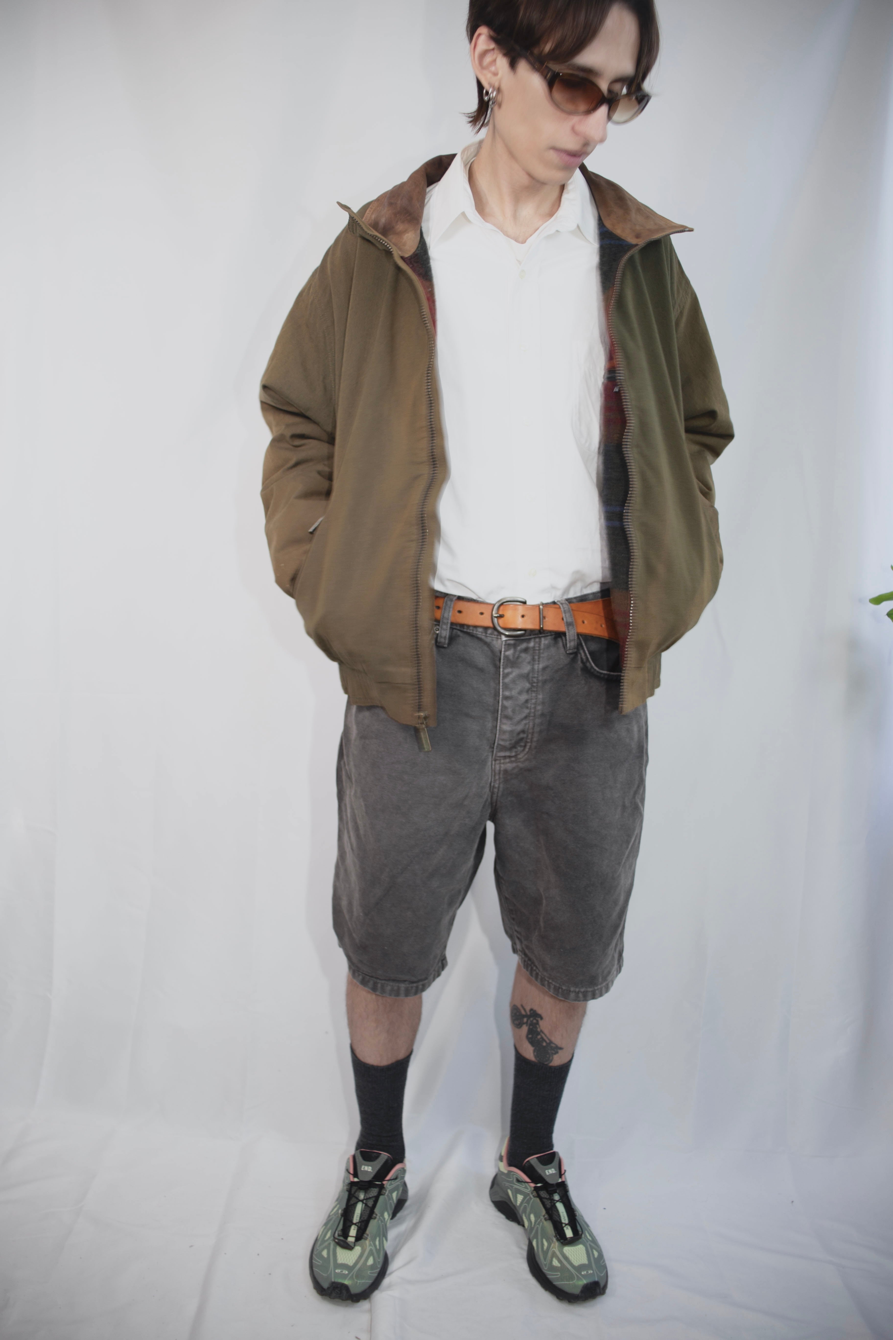 [L.L.Bean]] Leather Collar Jacket