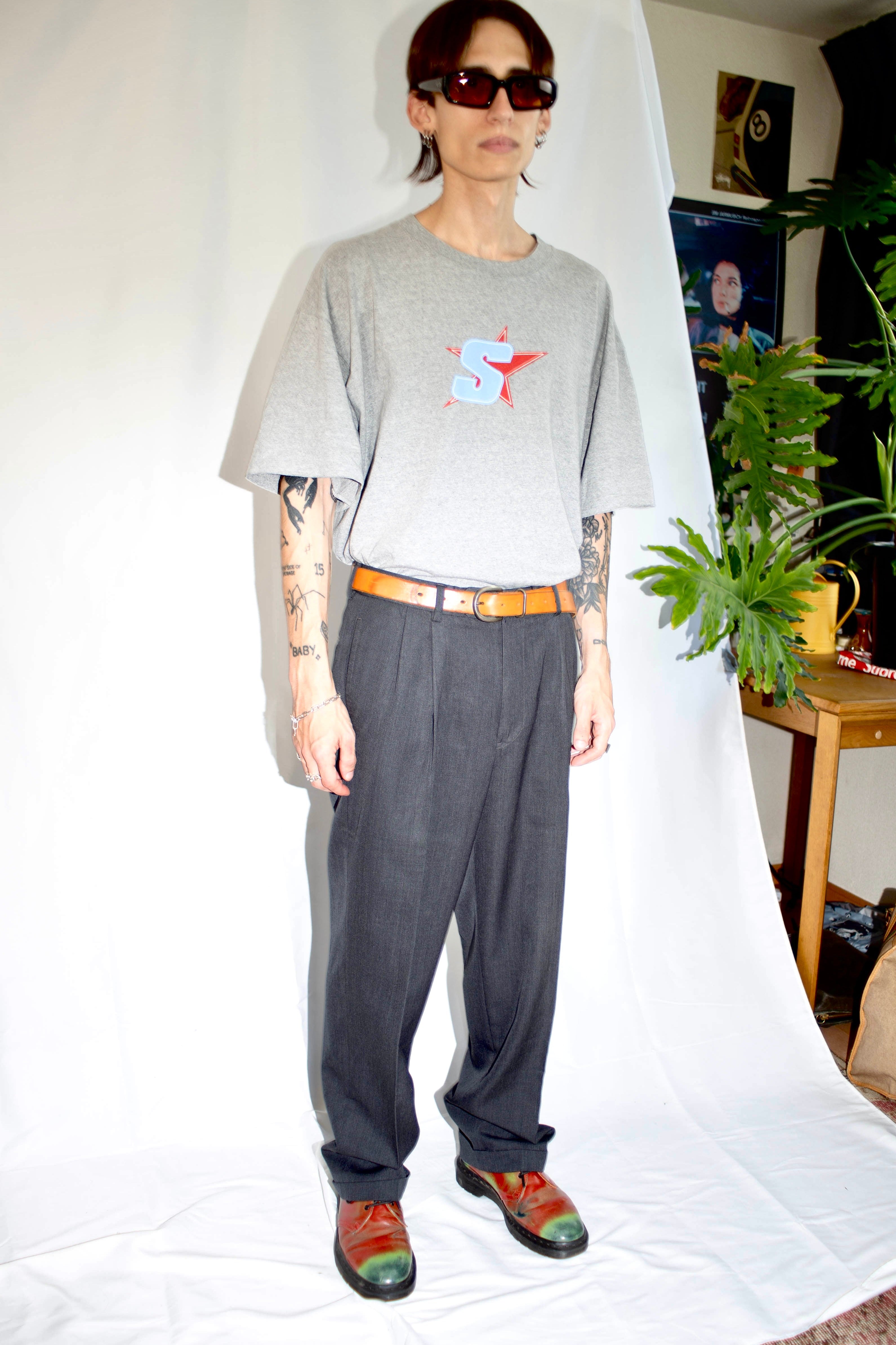 [STUSSY]90s Star Tshirt