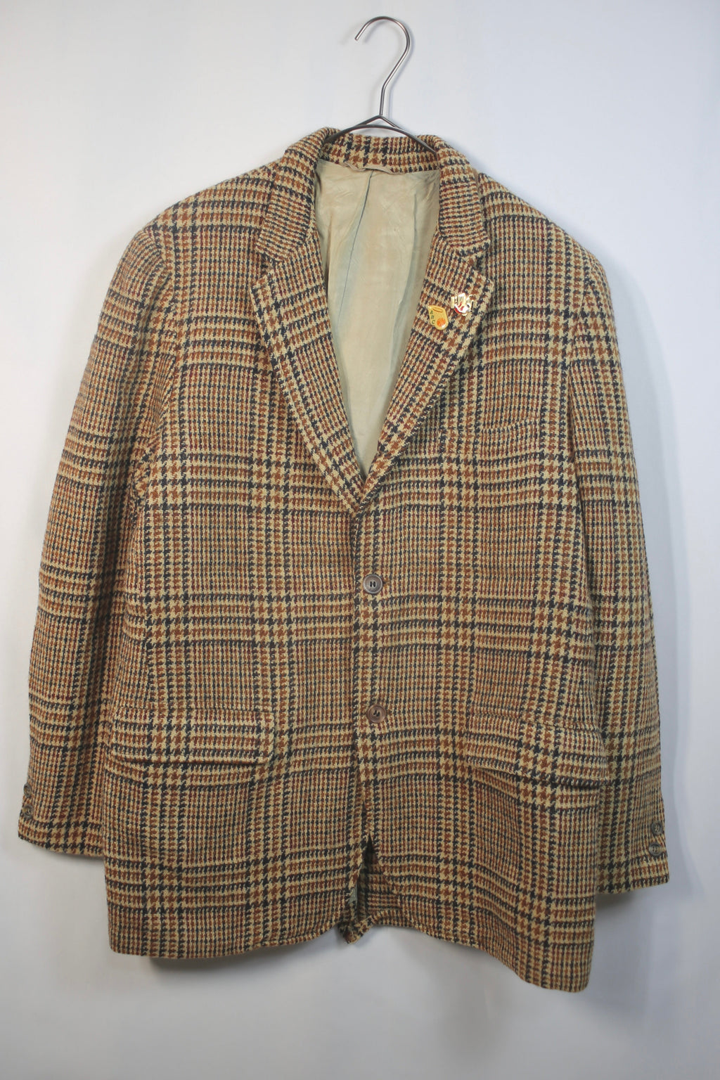 [Harris Tweed] Checkered Tweed Jacket