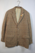 [Harris Tweed] Checkered Tweed Jacket