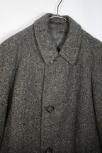 Wool Tweed Coat Grey