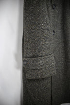 Wool Tweed Coat Grey