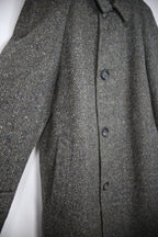Wool Tweed Coat Grey