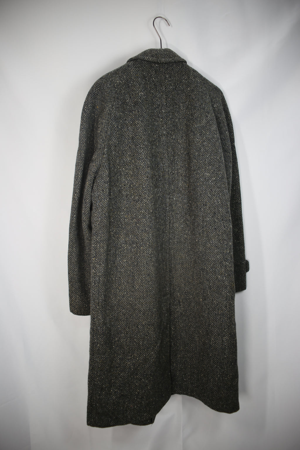 Wool Tweed Coat Grey