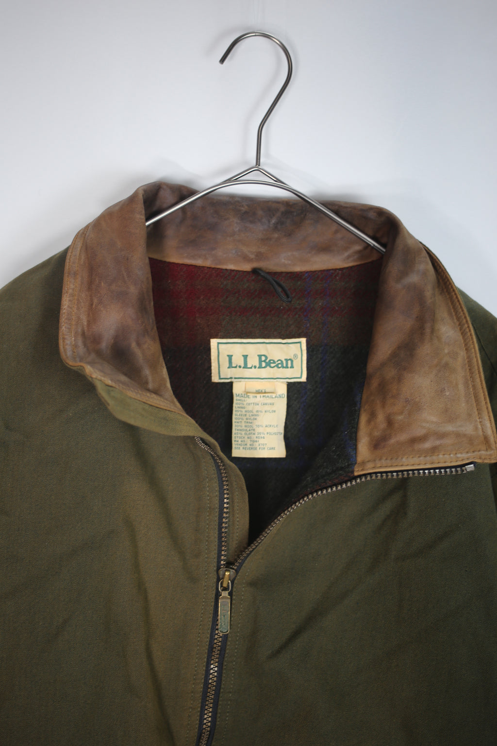 [L.L.Bean]] Leather Collar Jacket