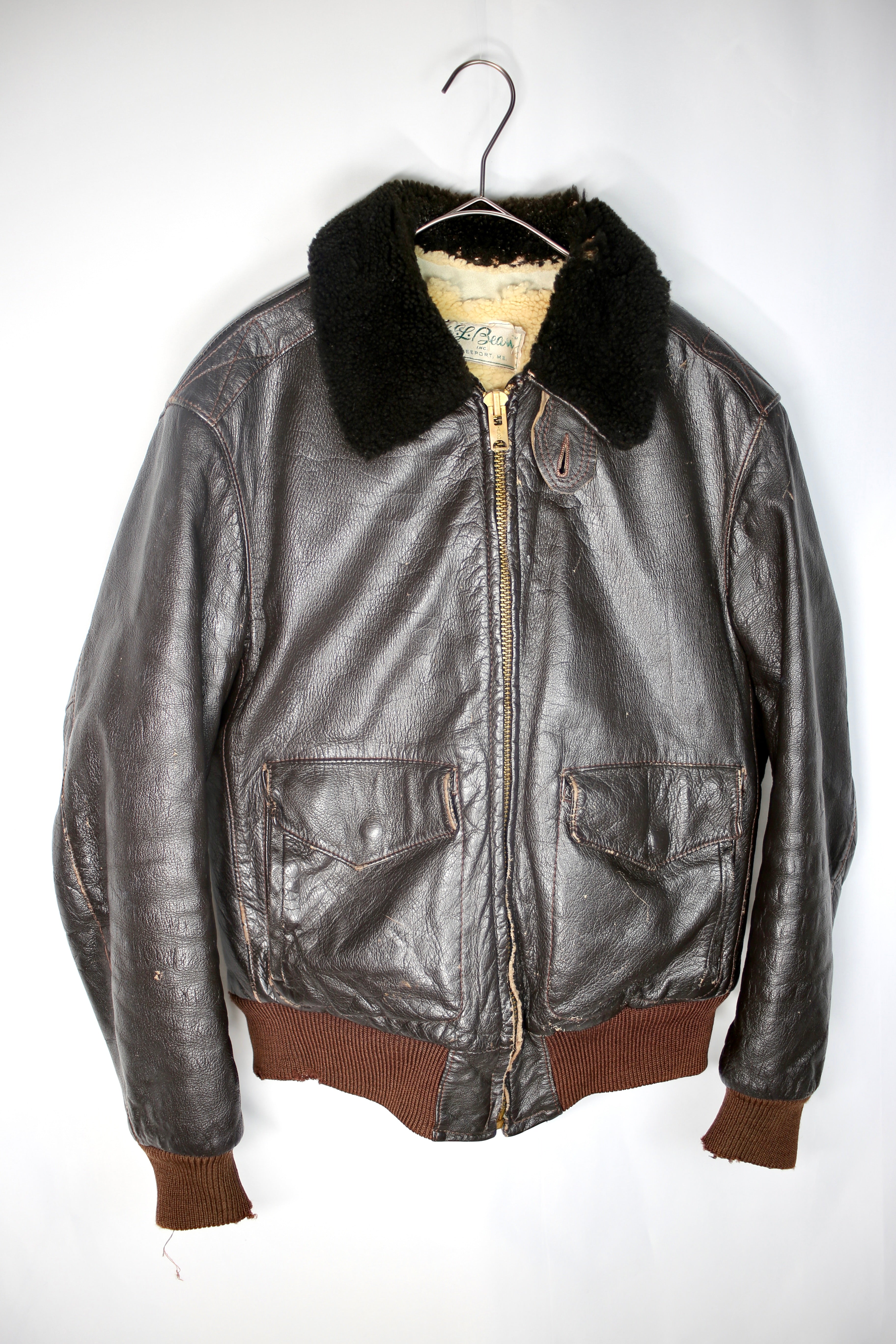 [L.L.Bean] Leather Jacket 60s