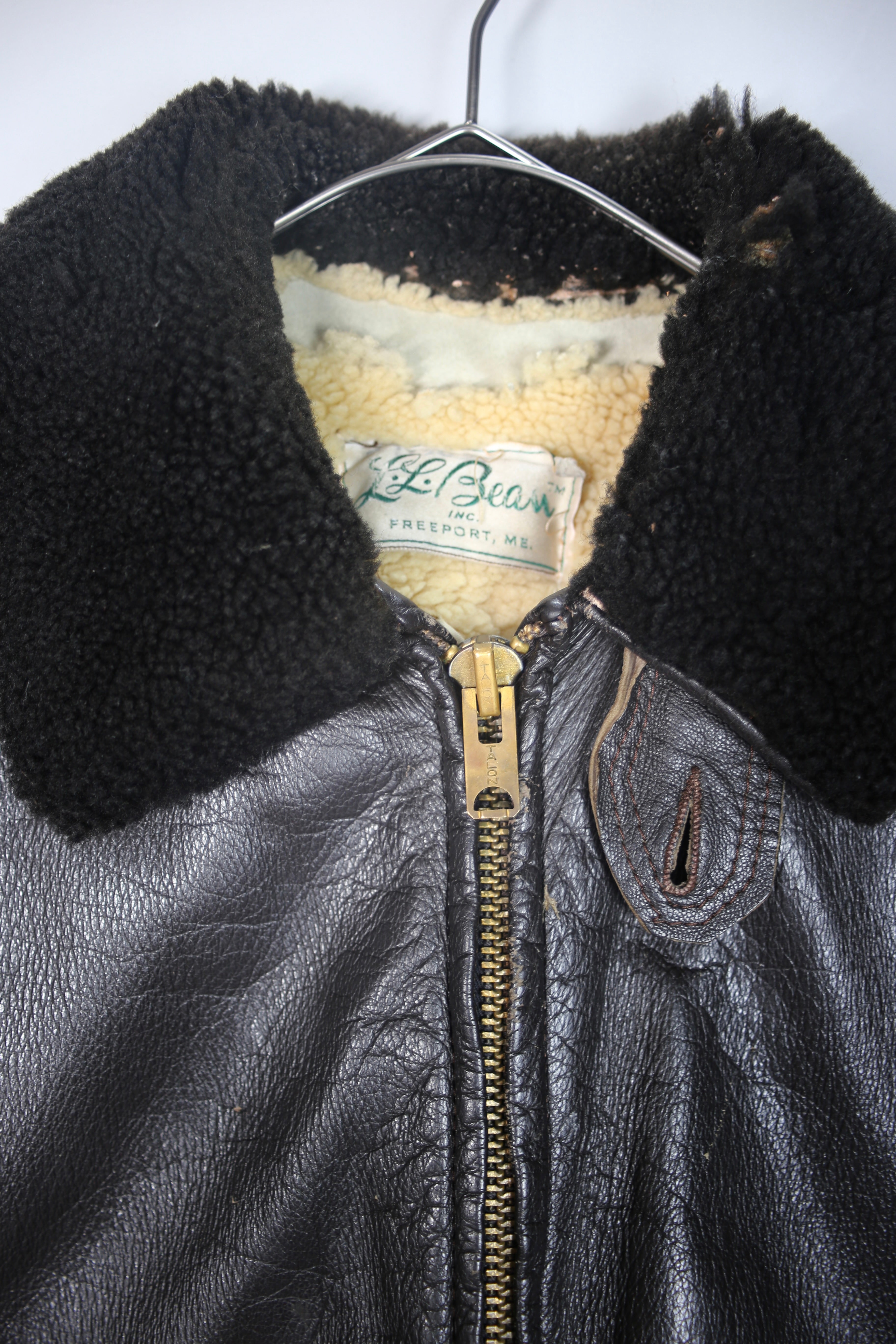 [L.L.Bean] Leather Jacket 60s