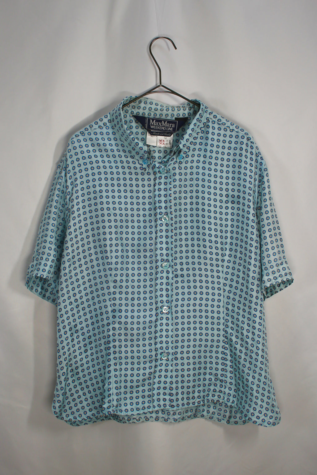 [MAX MARA] Short Sleeved Silk Shirt