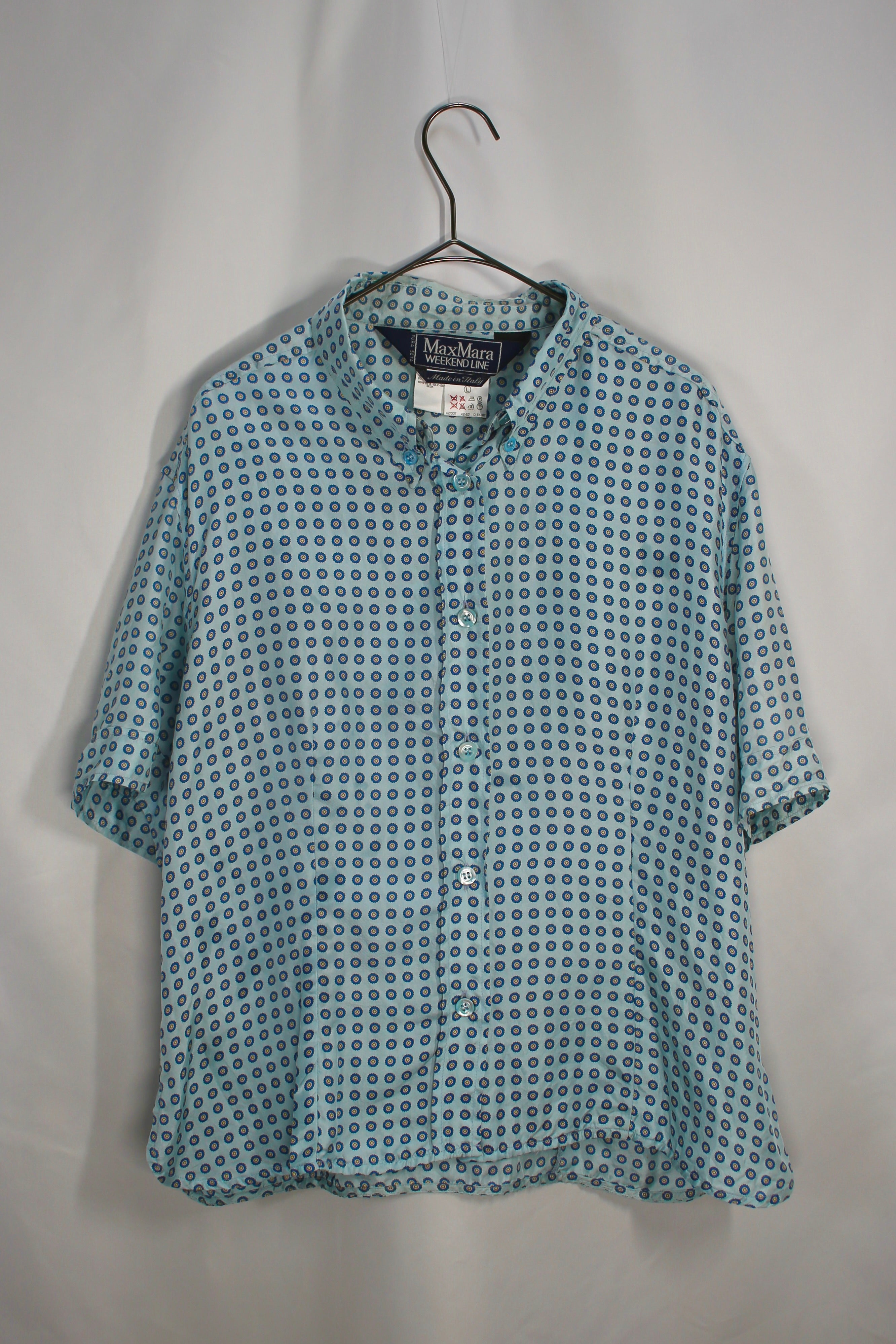 [MAX MARA] Short Sleeved Silk Shirt