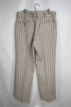 [SEARS] Checkered Slacks - White,Blown
