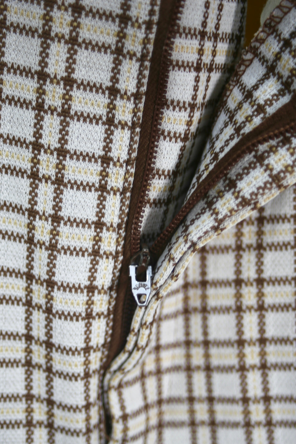 [SEARS] Checkered Slacks - White,Blown