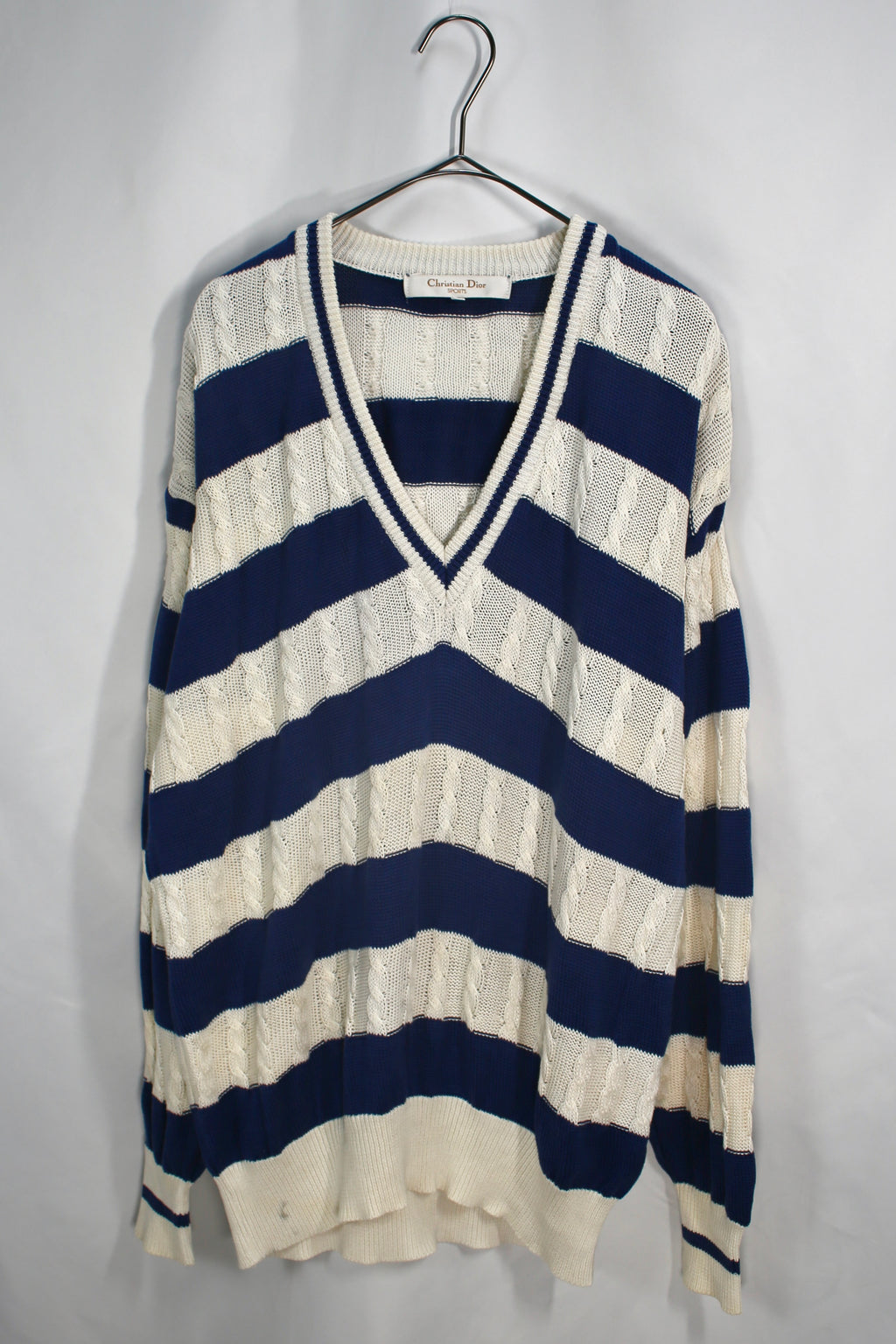 [Christian Dior SPORTS] V-Neck Border Sweater