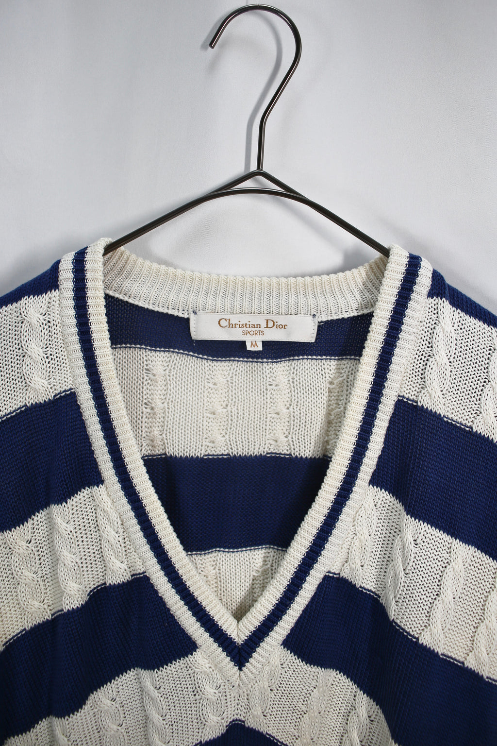 [Christian Dior SPORTS] V-Neck Border Sweater