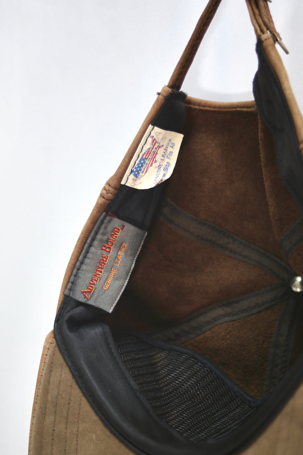 [ADVENTURE BOUND] Leather Cap - Brown