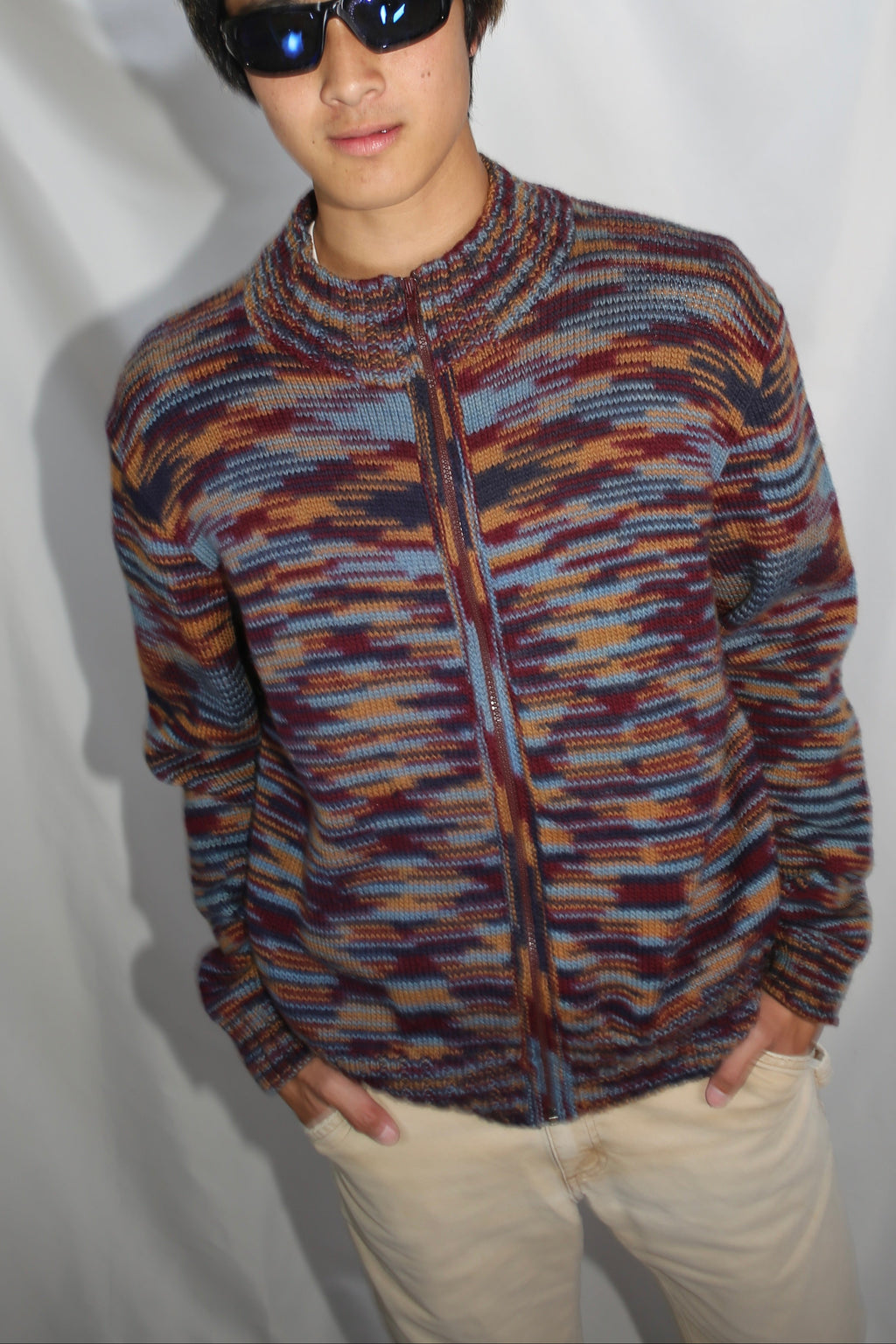 Zip UP Sweater - Multi