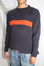 [GAP]Cotton Sweater Navy,Orange