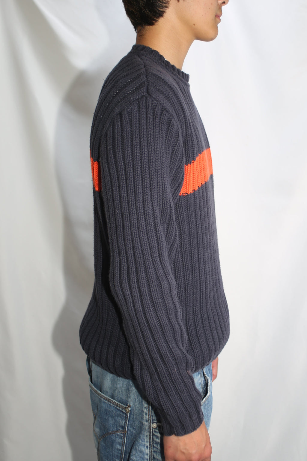 [GAP]Cotton Sweater Navy,Orange
