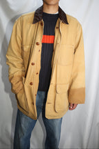 [J Crew] Leather Collar Duck Jacket