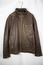 [GAP] Leather Jacket Brown