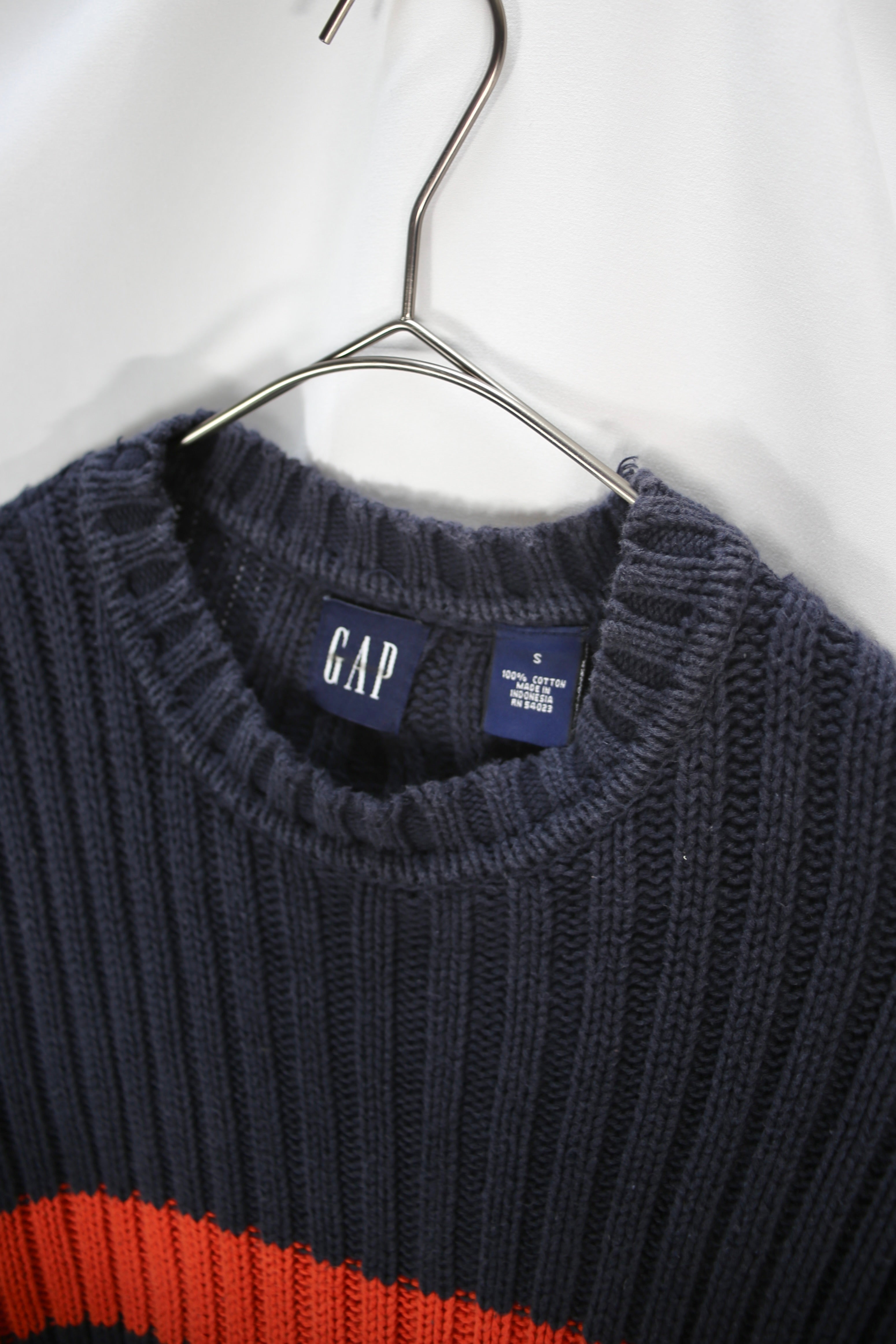 [GAP]Cotton Sweater Navy,Orange