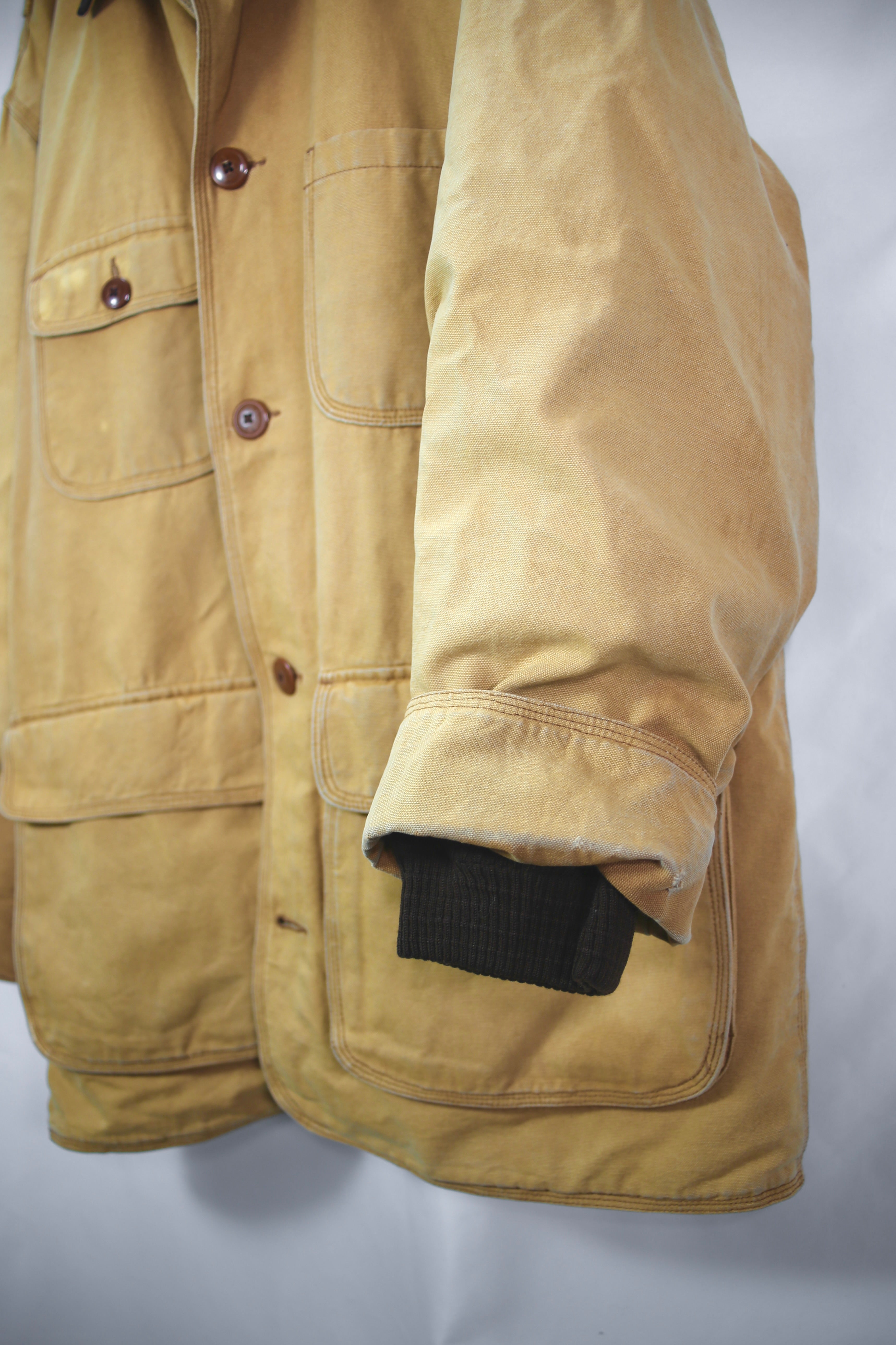 [J Crew] Leather Collar Duck Jacket