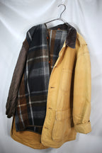 [J Crew] Leather Collar Duck Jacket