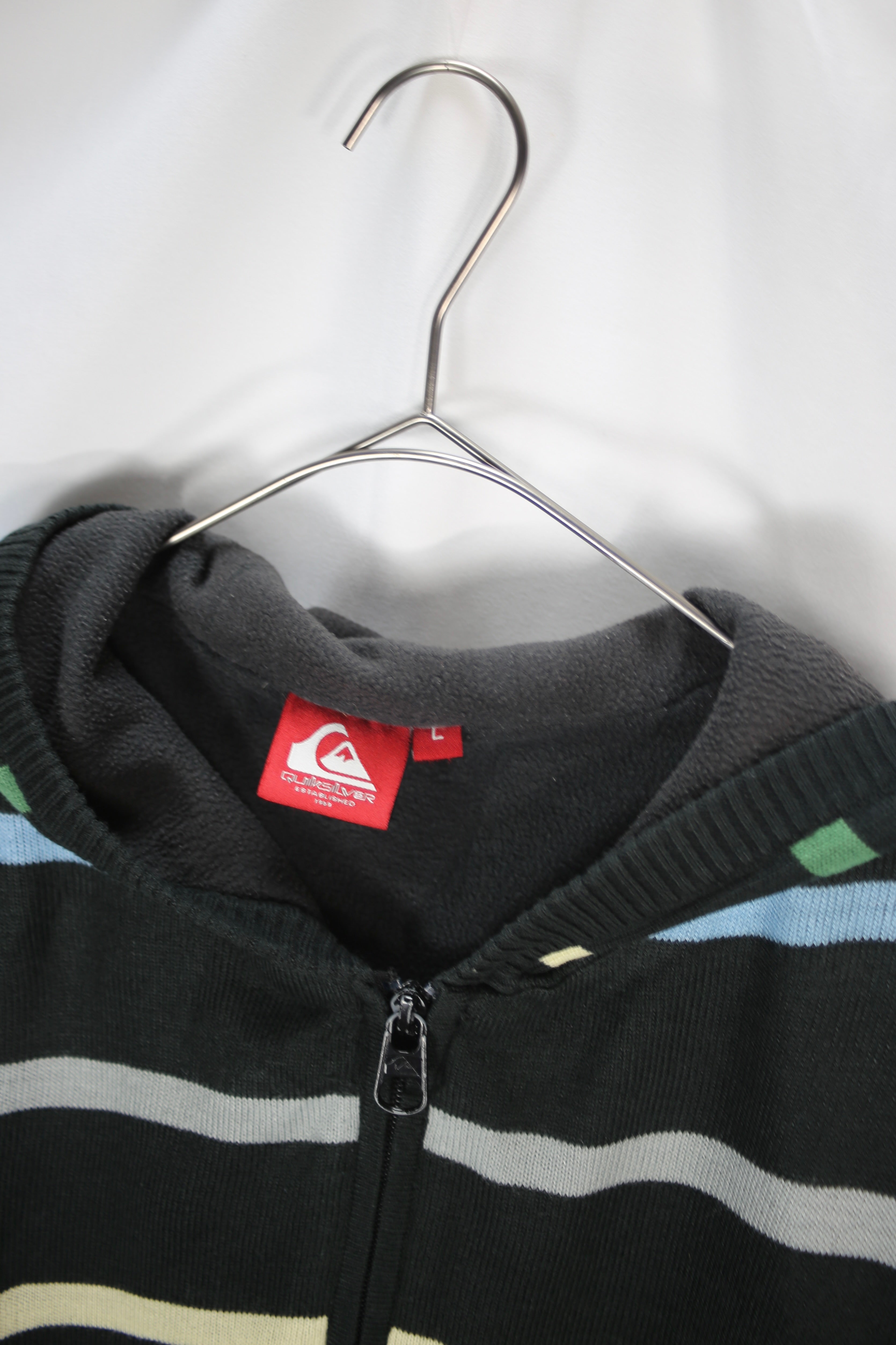 [Quik Silver] Zip Up Knit Hoodie - Large