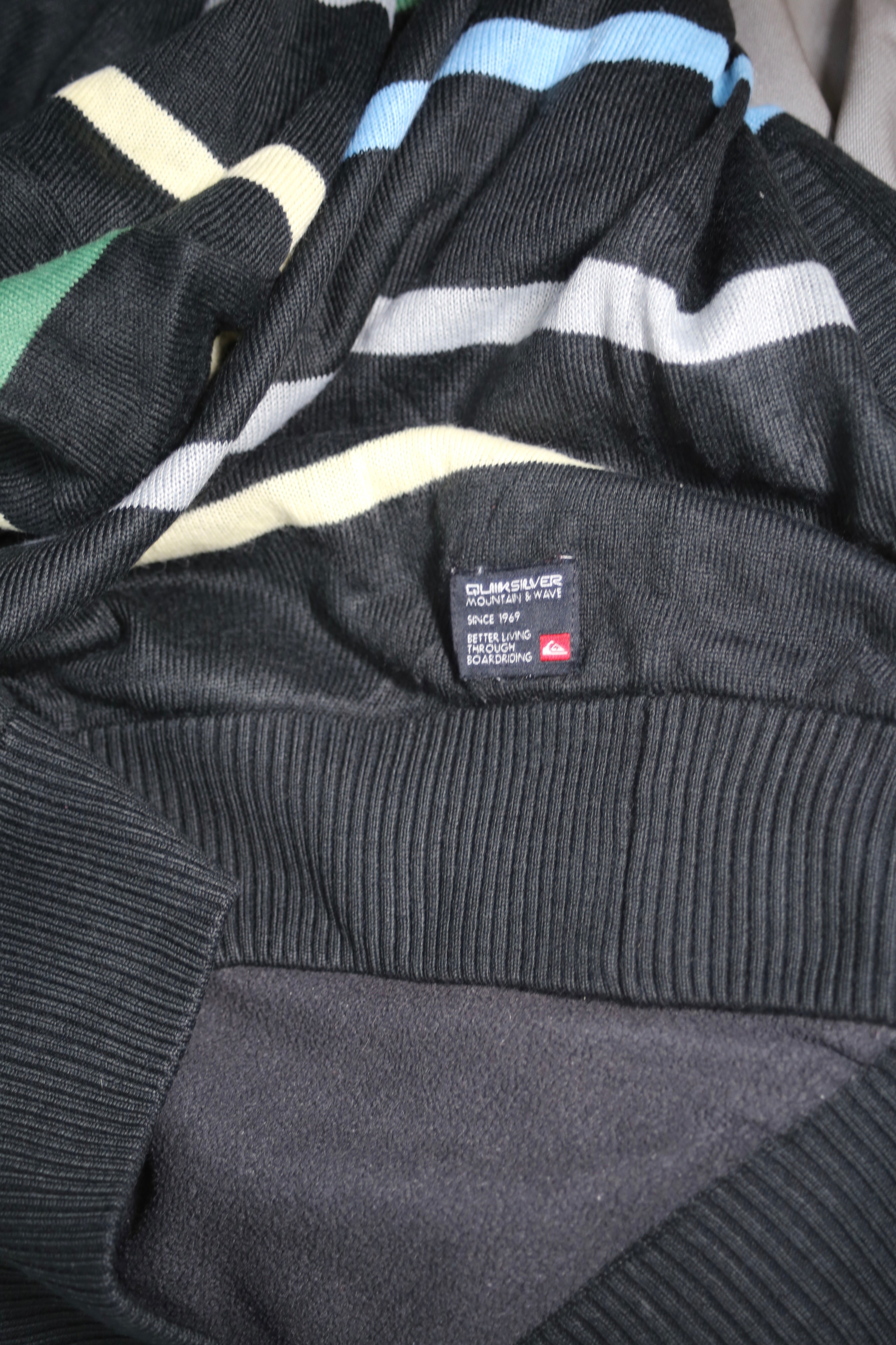 [Quik Silver] Zip Up Knit Hoodie - Large