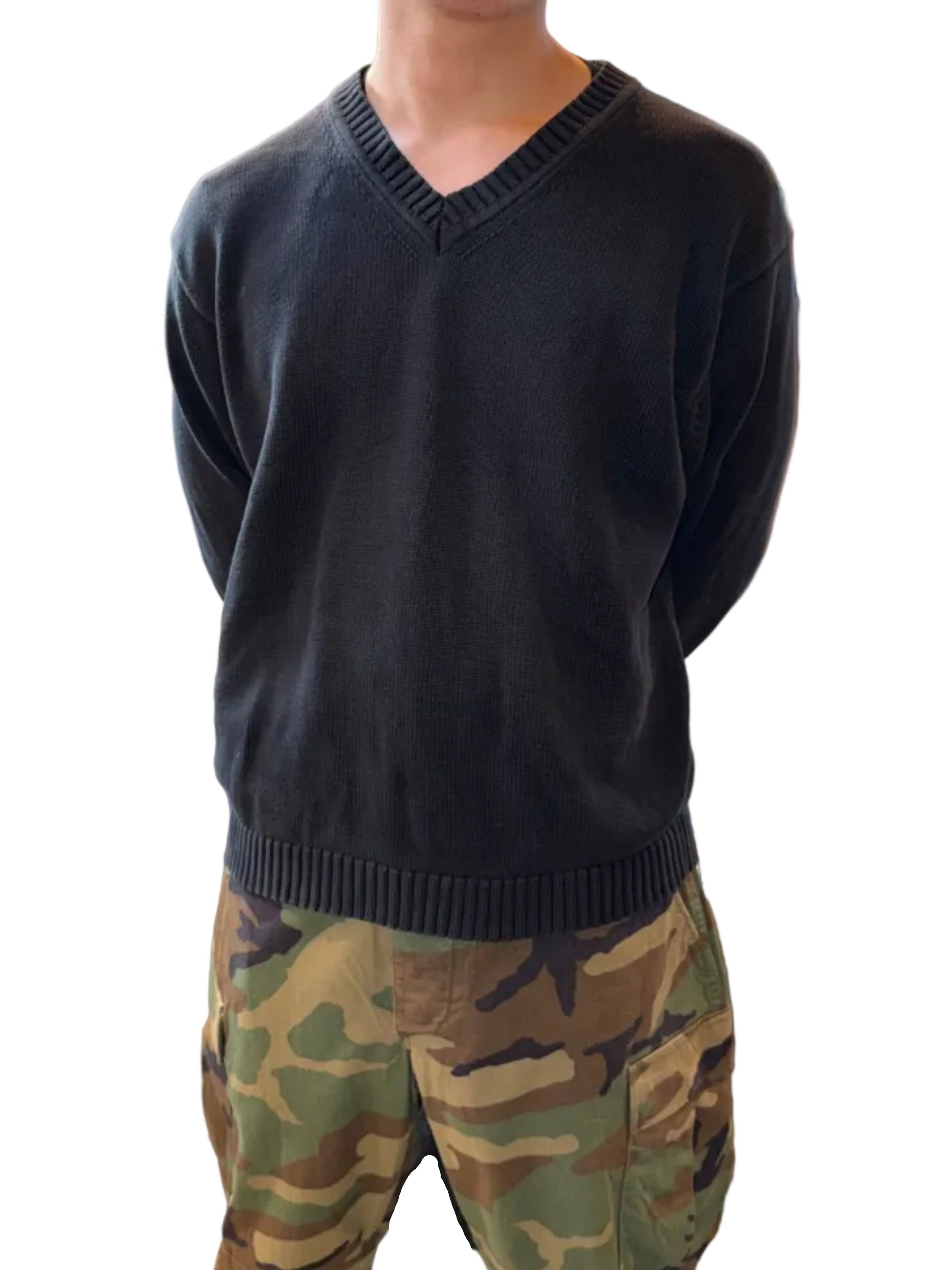 [L.L.Bean]Cotton Sweater - Black